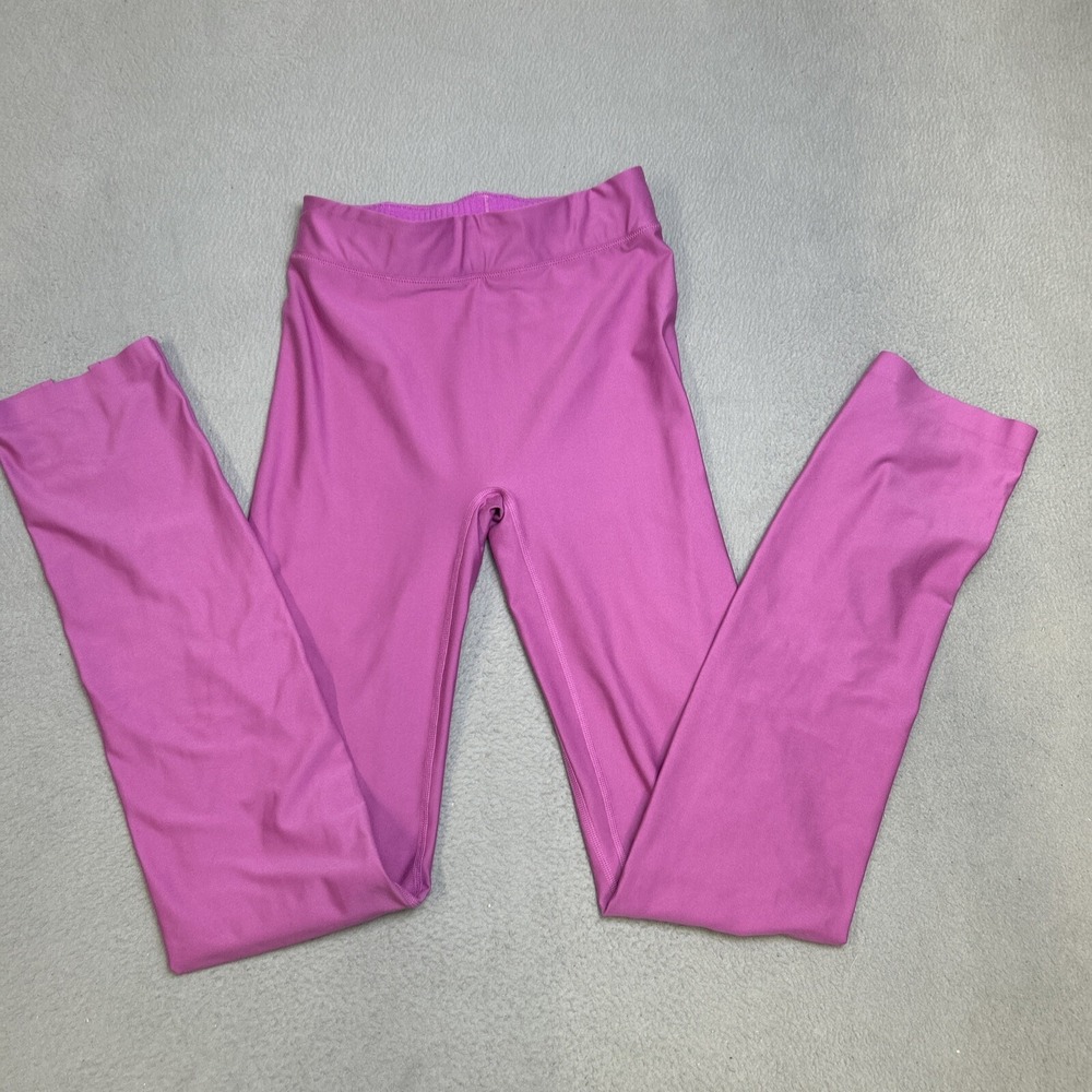 Sincerely Jules Bandier Leggings Womens Small Flare Pink Orchid Yoga Workout